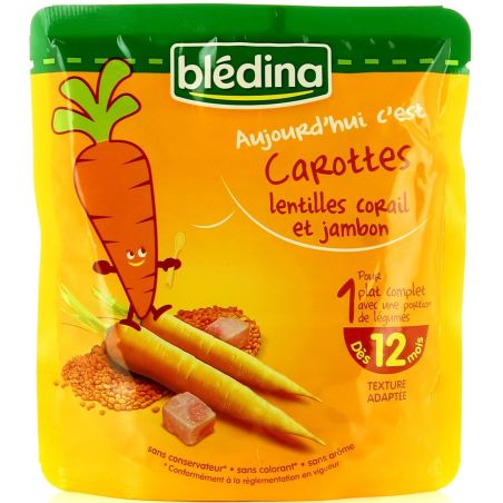 Bledina 190G Carottes Lentillle Jambon
