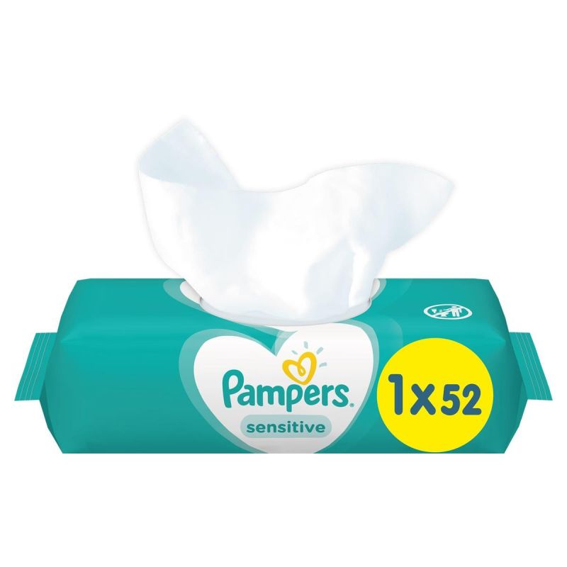 Pampers Lingettes Bébé Humides Sensitive : Le Paquet De 56