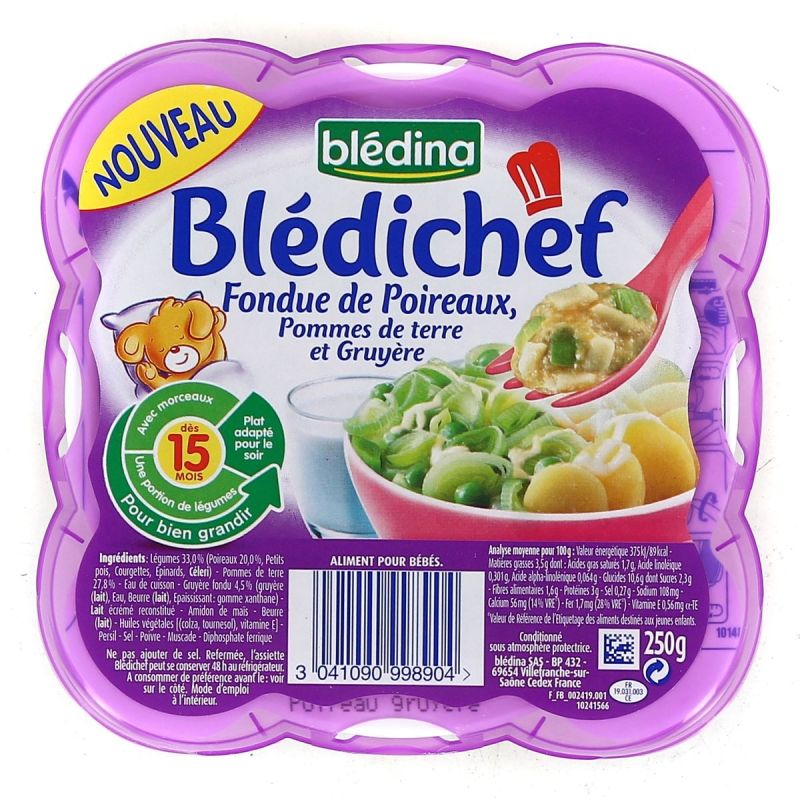 Bledichef 250G Fondue De Poireaux/Pdt Gruyere