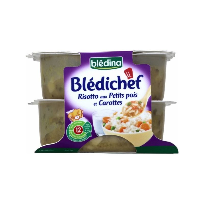 Bledichef 2X230G Risotto Petit Pois/Carotte Bladichef