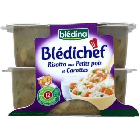 Bledichef 2X230G Risotto Petit Pois/Carotte Bladichef
