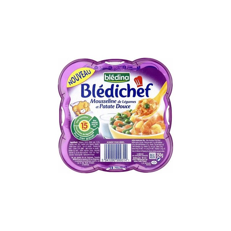 Bledichef 250G Mousseline Legumes Patate Douce