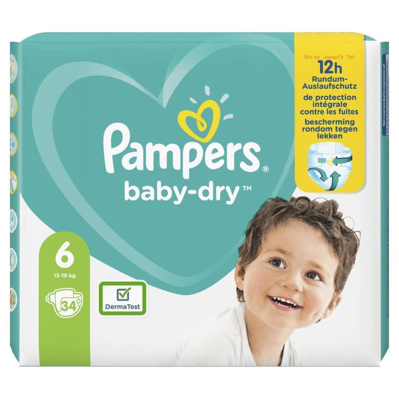 Pampers Baby Dry Geant T6 X34