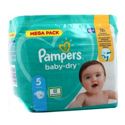 Pampers Baby-Dry Couches Taille 5 (11 À 16Kg) : Le Paquet De 76