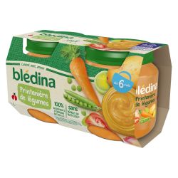 Bledina Blédina Petits Pots Printanière De Légumes Dès 6 Mois Pack 130 G X 2 - 260