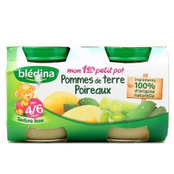 Blédina Petits Pots Bébé Dès 4/6 Mois, Pommes De Terre, Poireaux : Les 2 130 G