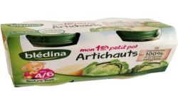 Blédina Petits Pots Bébé Dès 4/6 Mois, Artichauts : Les 2 De 130 G