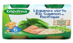Blédina Petits Pots Bébé Dès 6 Mois, Légumes Riz Poisson : Les 2 De 200 G
