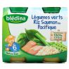 Blédina Petits Pots Bébé Dès 6 Mois, Légumes Riz Poisson : Les 2 De 200 G