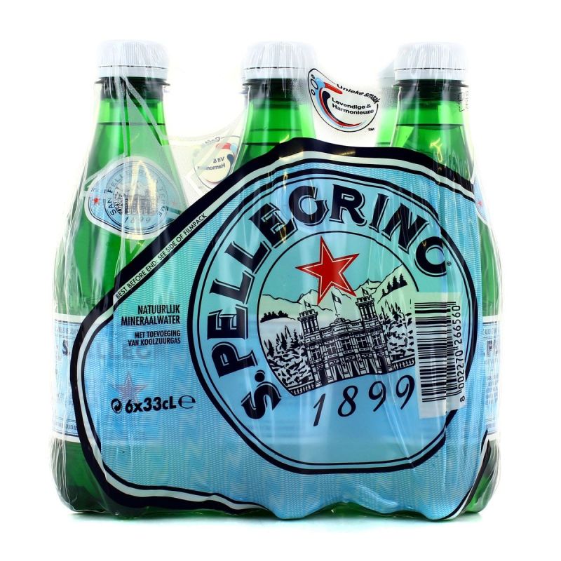 San Pellegrino Pack Bouteille Pet 6X33Cl Eau Gazeuse