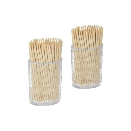 Metaltex Lot.2 Tonnelets 100 Cure Dents En Bois 58701058