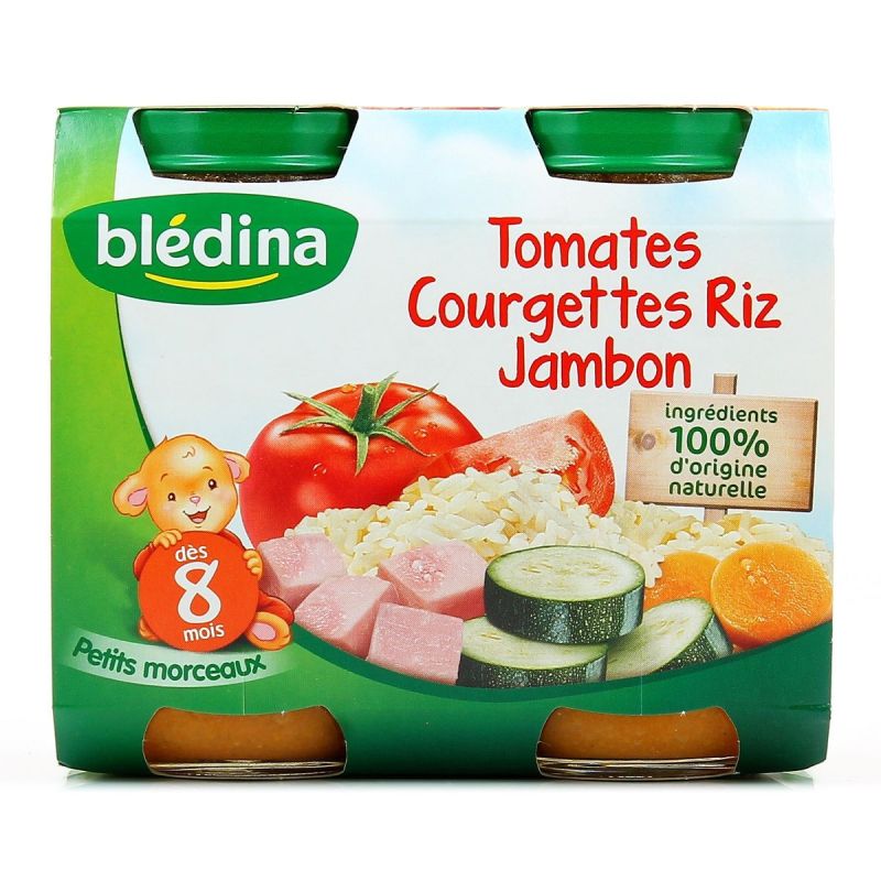 Bledina 2X200G Tom/Courg/ Riz Jbn Bled