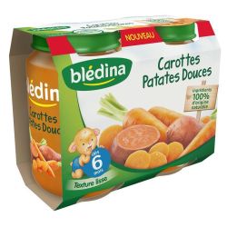 Blédina Petits Pots Bébé Dès 6 Mois, Légumes : Les 2 De 200 G