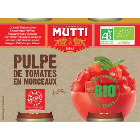 Mutti Pulpe Tomate Bio 2X400G