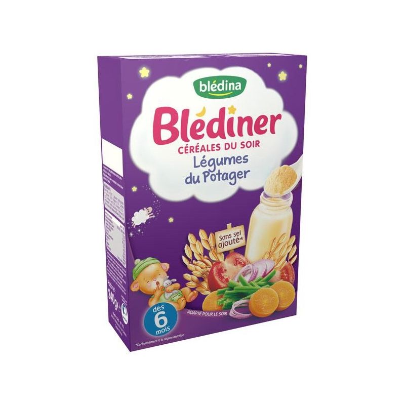 Blédina Céréales Bébé Blédidej Dès 6 Mois, Légumes Potager : La Boite De 240 G