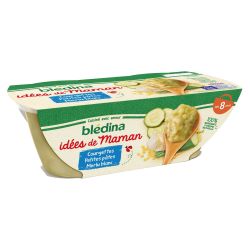 Bledina Blédina Idées De Maman Plats Bébé 8 Mois Courgettes Pâtes Merlu Les 2 Bols 200 G