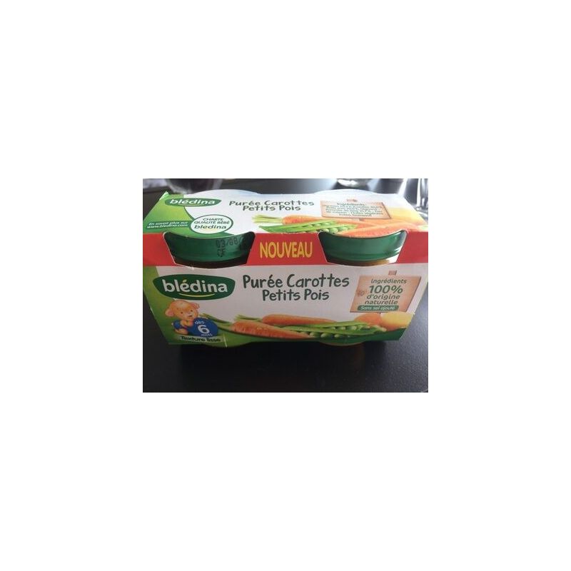 Bledina Lg 2X130G Carottes Petits Pois