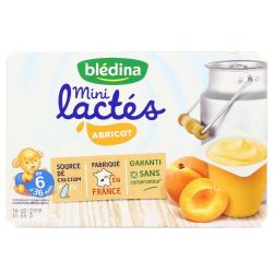 Blédina Les Mini Lactés Abricot De 6 À 36 Mois : Pots 55 G - 330