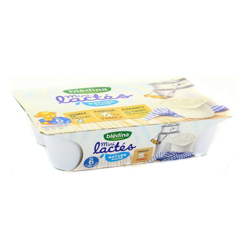 Blédina Les Mini Lactés Nature Sucrés De 6 À 36 Mois Pots 55 G - 330