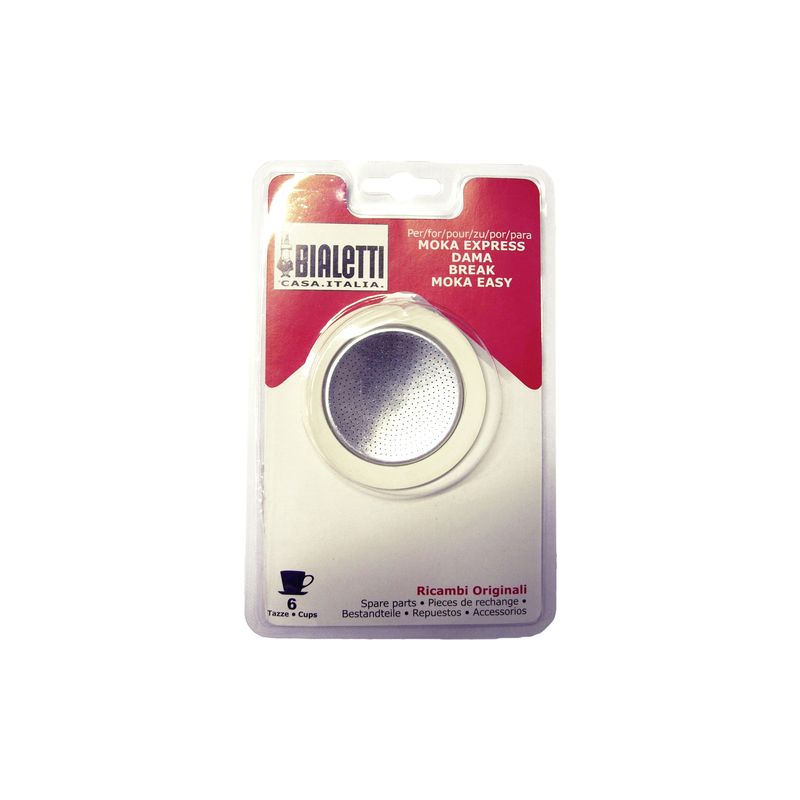 Bialetti Lot 3 Joints + Filtre 6 Tasses