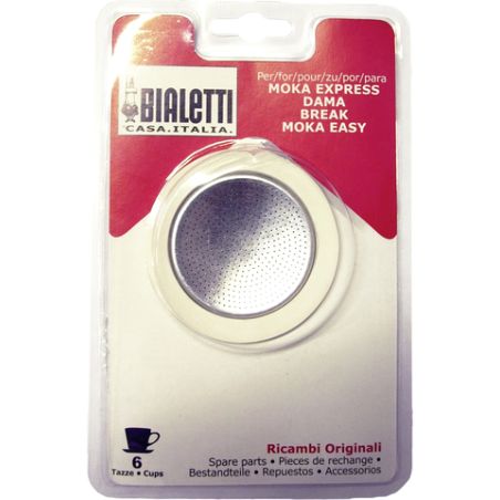 Bialetti Lot 3 Joints + Filtre 6 Tasses