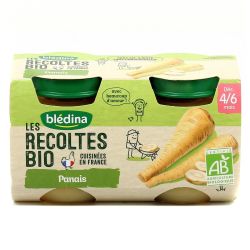 Blédina Les Récoltes Bio Compotes Bébé Panais Dès 4/6 Mois : 2 Pots De 130 G