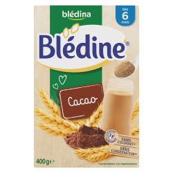 Blédina Blédine Céréales Bébé Dès 6 Mois Blé & Cacao : La Boite De 400G