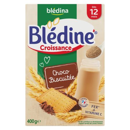 Blédina Blédine Céréales Bébé Croissance Choco-Biscuitée Dès 12 Mois : La Boite De 400G