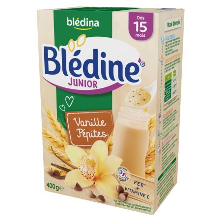 Blédina Blédine Céréales Junior Dès 15Mois Vanille Pépite Fondante : La Boite De 400G