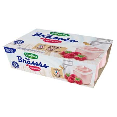 Blédina Dessert Bébé Dès 10 Mois Brassé Framboise : Les 6 Pots De 95G