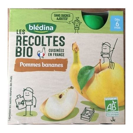 Blediner Bledina Grde Pom/Ban 4X90G Bio