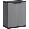 Kis Jolly Armoire Basse Plastique Gris/Noir 68 X 39 85 Cm