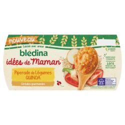 Bledina Blédina Les Idées De Maman Plat Bébé Dès 12 Mois Céréales Gourmandes & Piperade Légumes Quinoa 2 Pots 200G