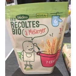 Blédina Les Récoltes Bio Repas Bébé Dès 6 Mois Mélange De 7 Céréales : Le Sachet 180G