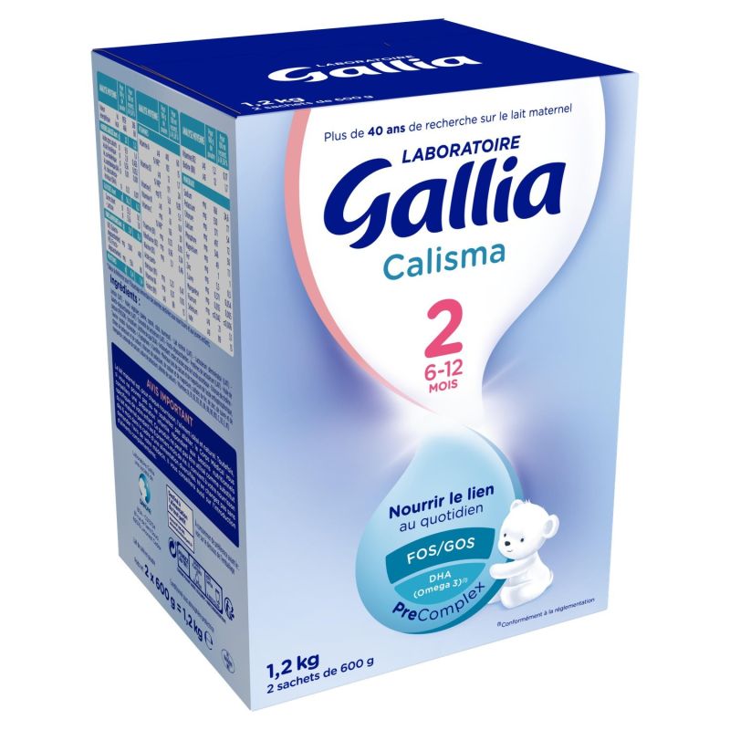 Gallia Lait Bébé 2Ème Âge : La Boite De 2 Sachets 600G