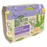 Blédina Les Récoltes Bio Petits Pois Epinards Boulghour Dès 8 Mois : Pack De 200 G X 2 - 400