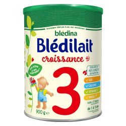 Blédina Lait En Poudre Blédilait Croissance+ De 1 À 3 Ans : La Boîte 900 G
