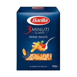 Barilla Penne Rigate Cuisson Rapi De 3Mn 500G