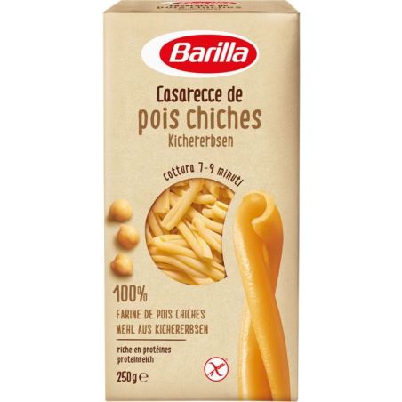 Barilla Pâtes Casarecce Aux Pois Chiches Sans Gluten : La Boite De 250G