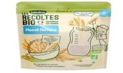 Bledina Blédina Les Récoltes Bio Muesli Nature Dès 6 Mois Etui De 180 G