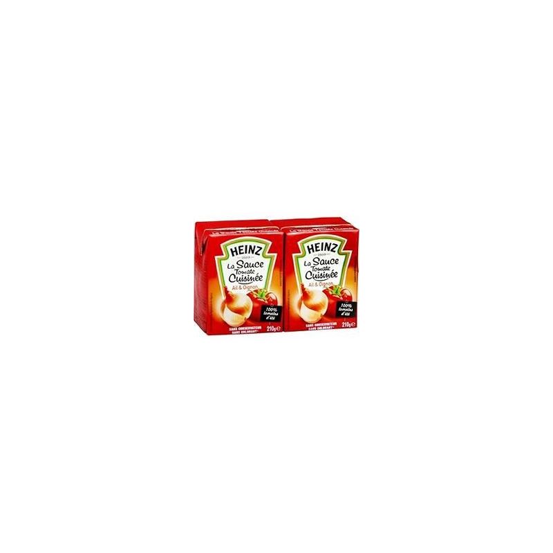 Heinz Sauce Tomate Ail & Oignon : Les 2 Briques De 210 G