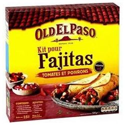 Old El Passo Paso Kit Fajita Tomate Poiv 500Gr