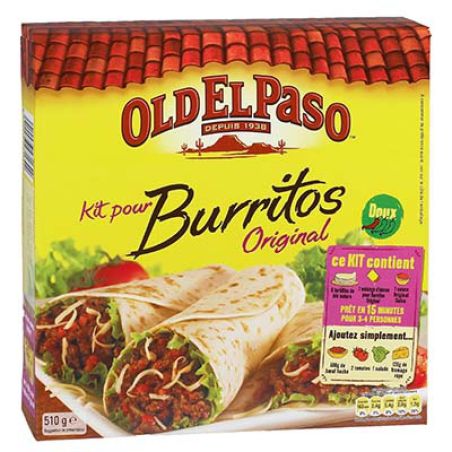 Old El Passo 510G Kit Burrito Original