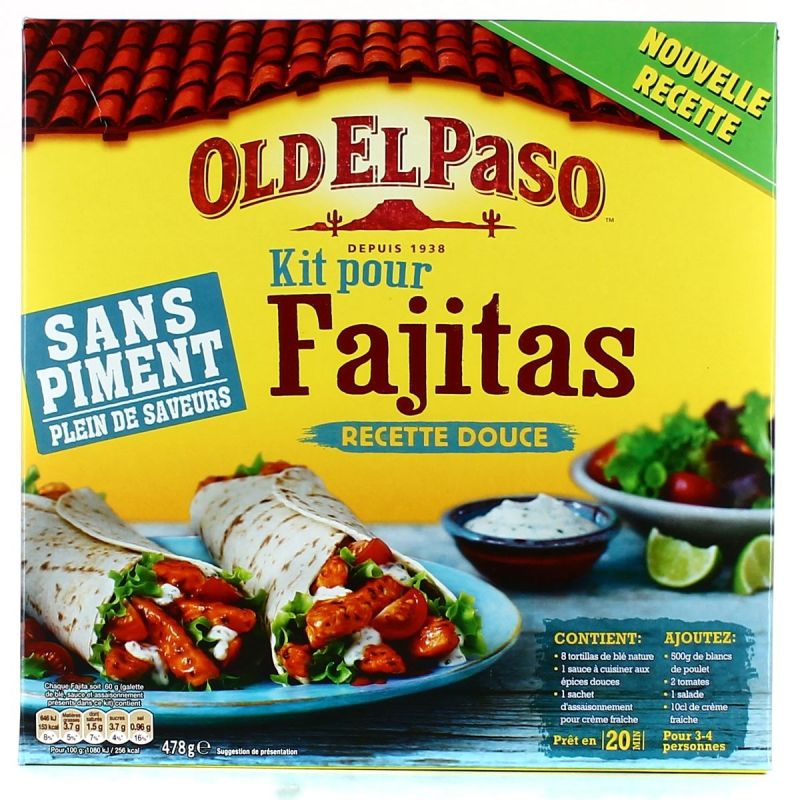 Old El Paso O.Paso Kit Fajit Ss Pimen 478G
