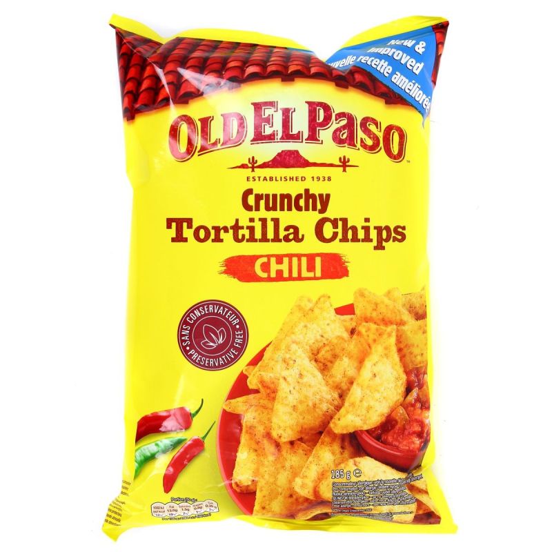 Old El Paso O.Paso Chips Crunch Chili 185G