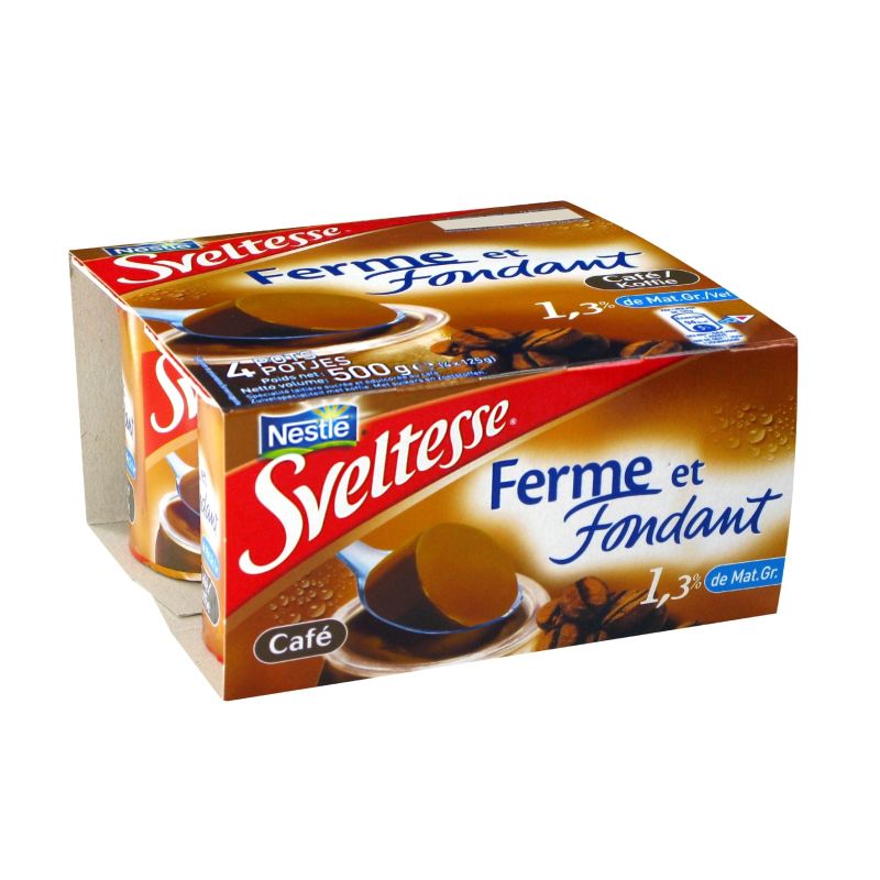 Nestle 4X125G Yaourt Ferme&Fondant Cafe Sveltesse