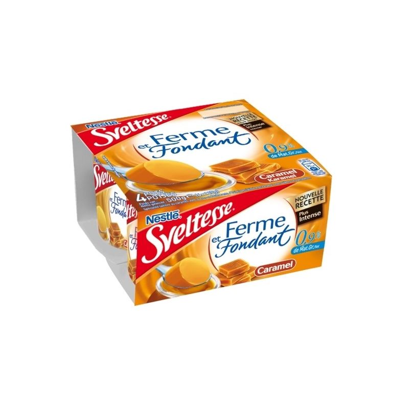 Nestle 4X125G Yaourt Ferme&Fondant Caramel Sveltesse