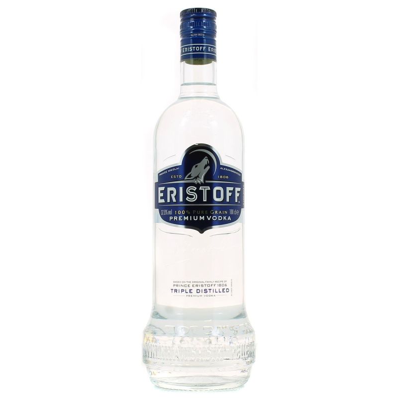 Eristoff Vodka 100% Pur Grain : La Bouteille De 100Cl