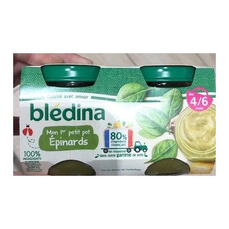 Bledina Bled 1Er Pt Pot Epinard2X130Gr