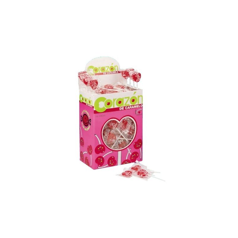 Brabo Sucette Coeur Gout Cerise Corazon